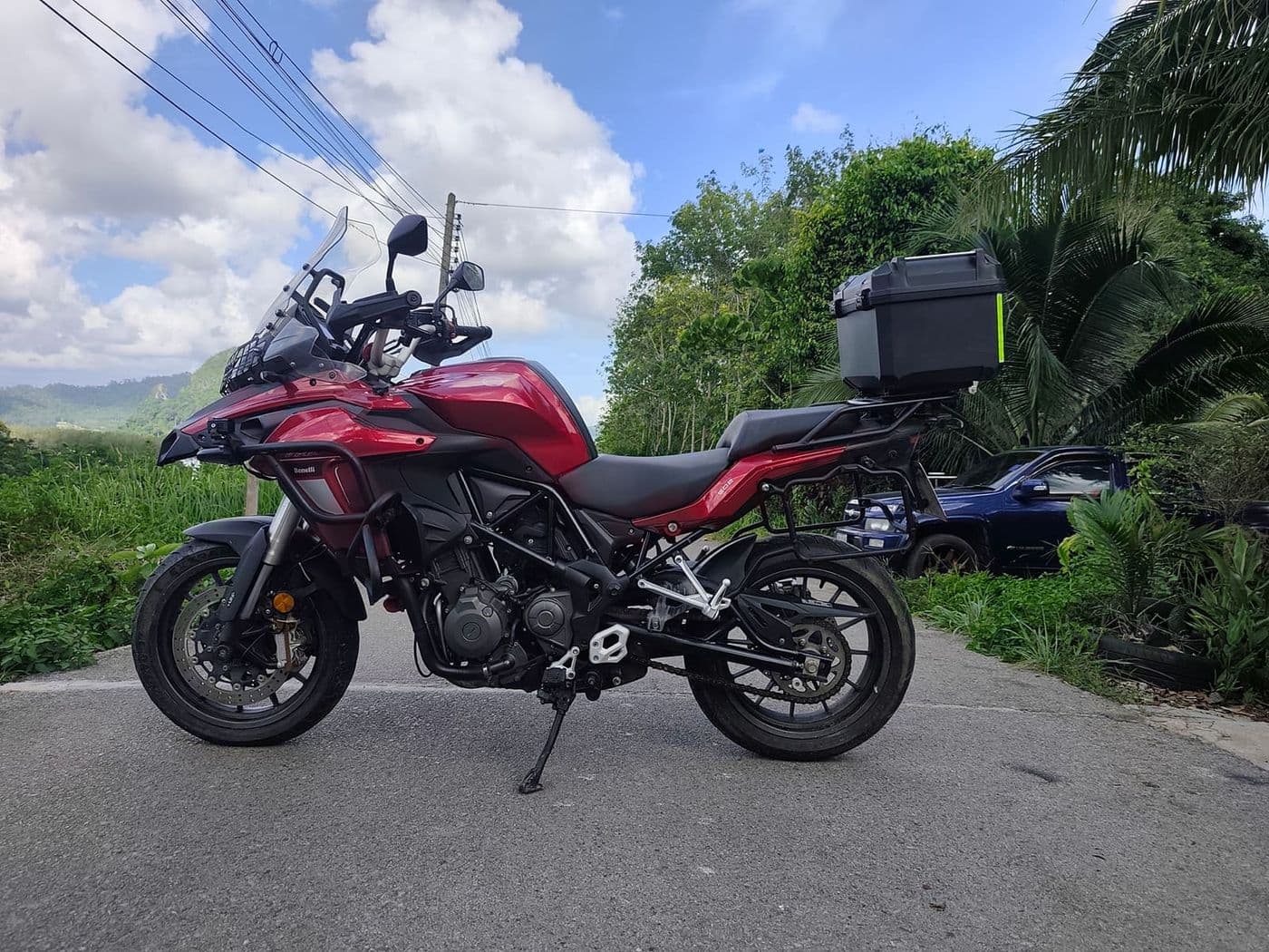 Benelli TRK 502 adventure touring motorcycle built for Krabi exploration