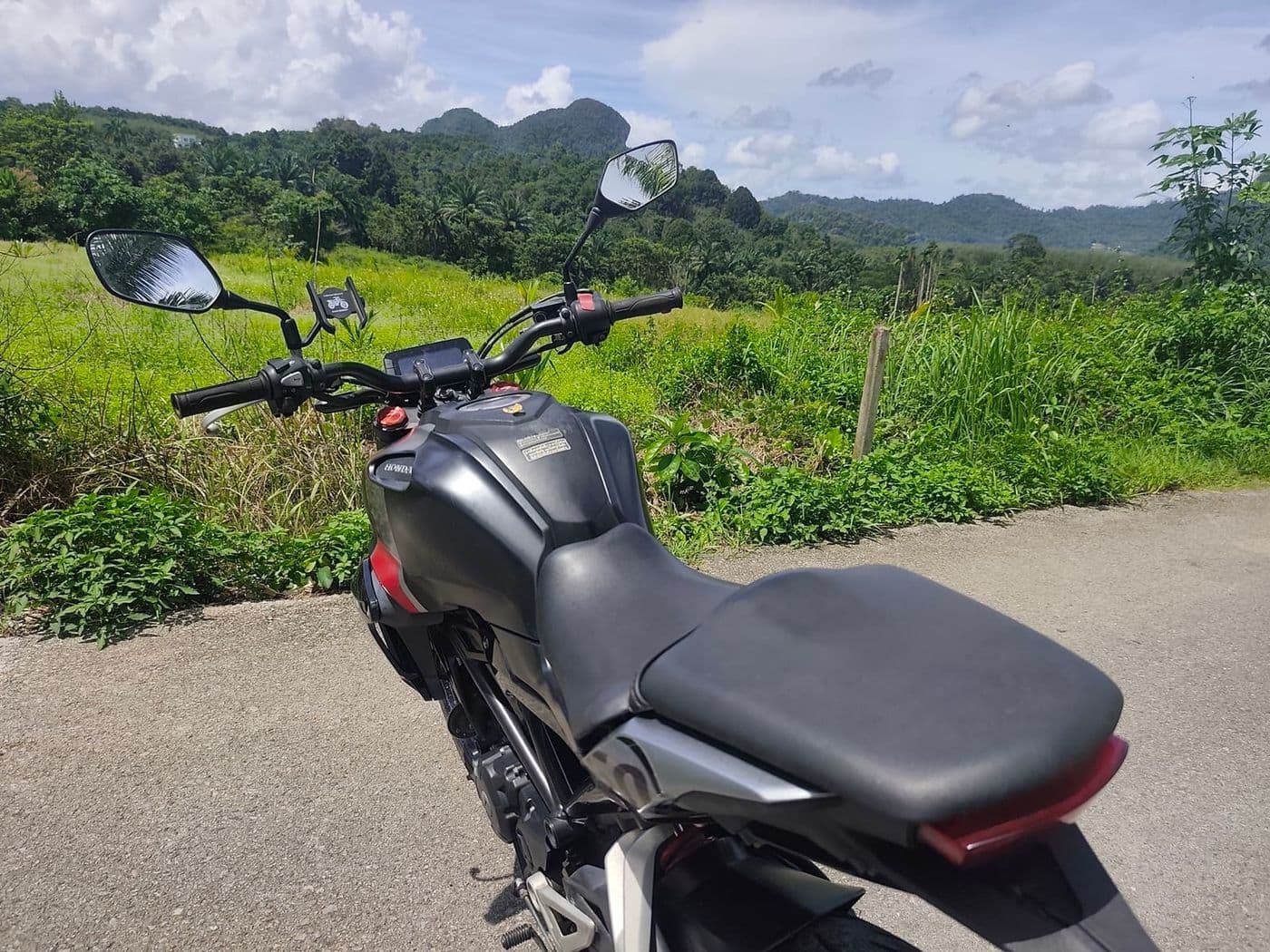 Honda CB150R lightweight naked motorcycle for exploring Krabi