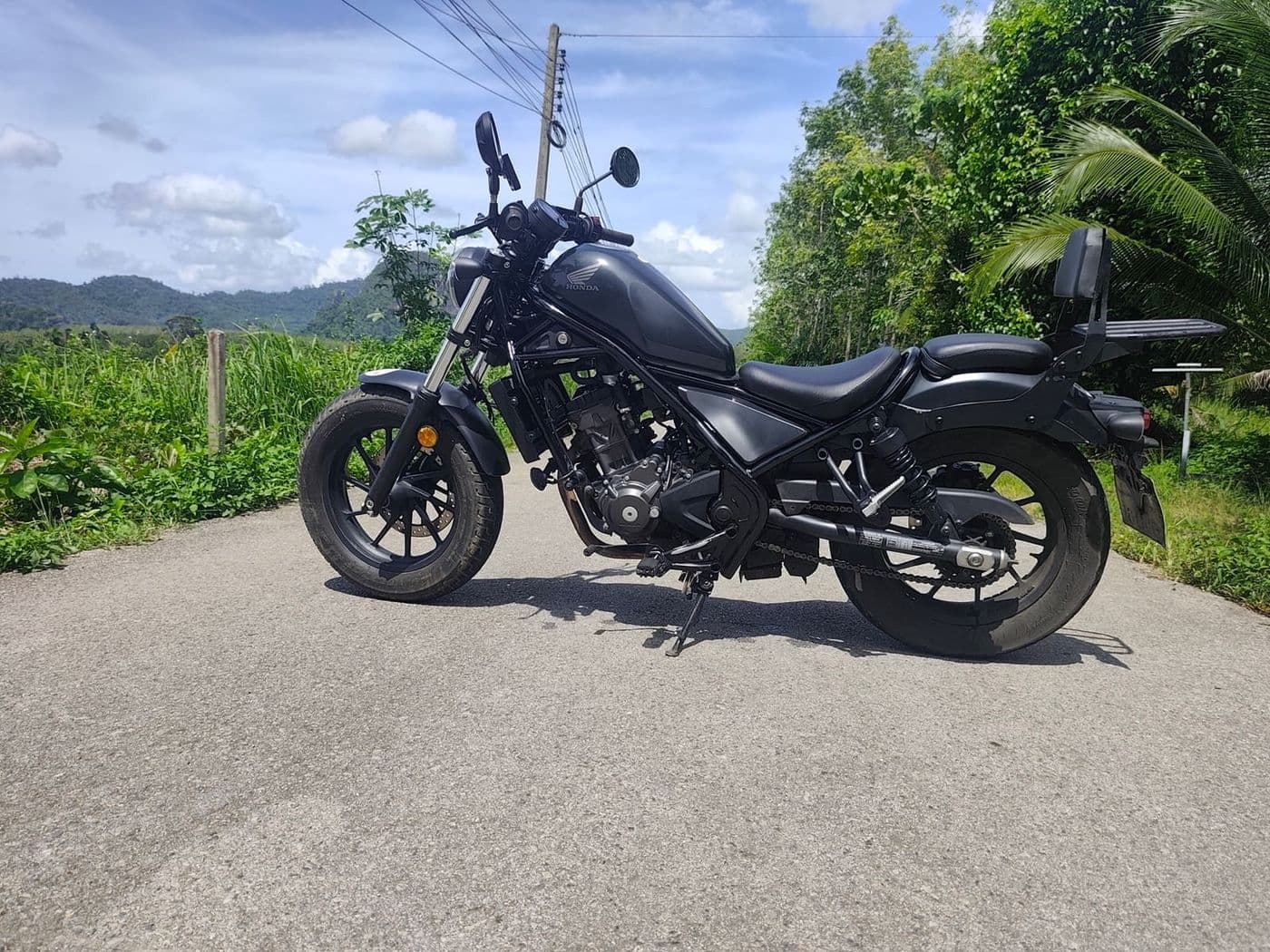 Honda Rebel 300 stylish cruiser for relaxed rides around Krabi