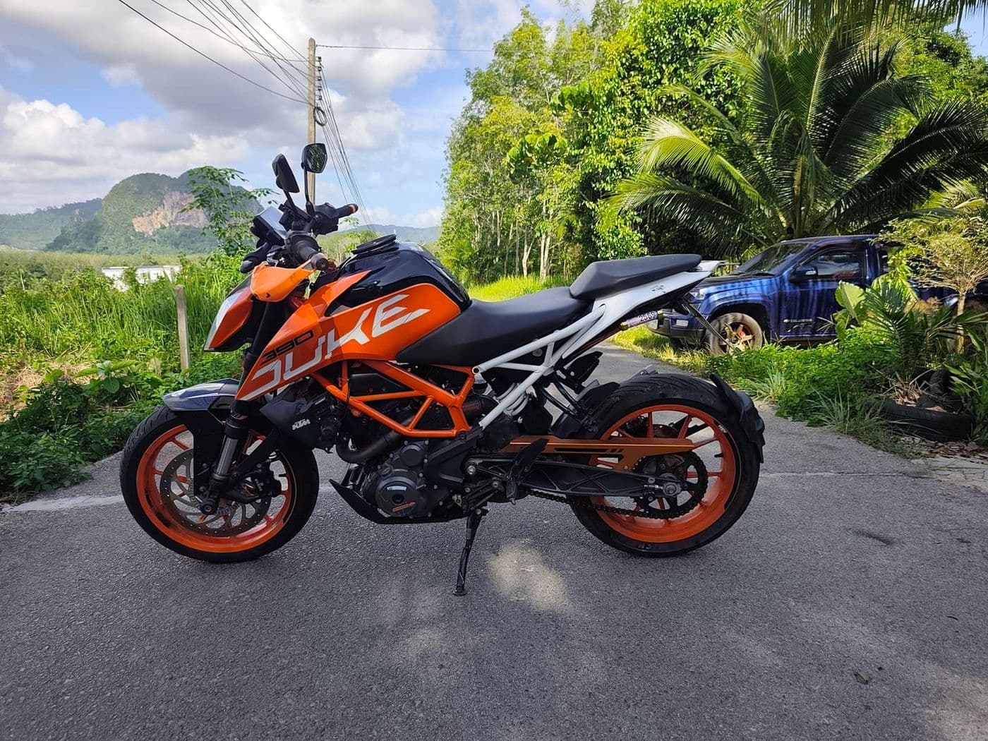 KTM Duke 390 lightweight naked bike built for thrilling Krabi rides