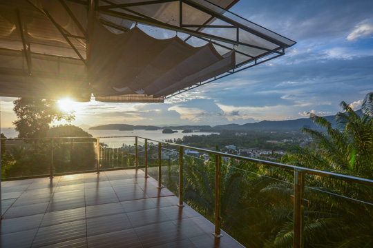 Mountain top villa for rent in Krabi, Thailand