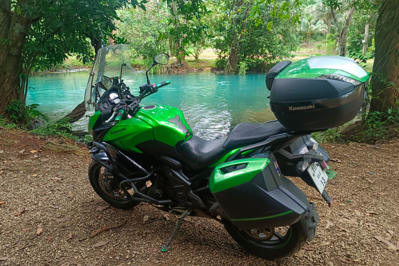 Kawasaki Versys 650 - let no road in Krabi stop you, explore on pavement and on dirt roads