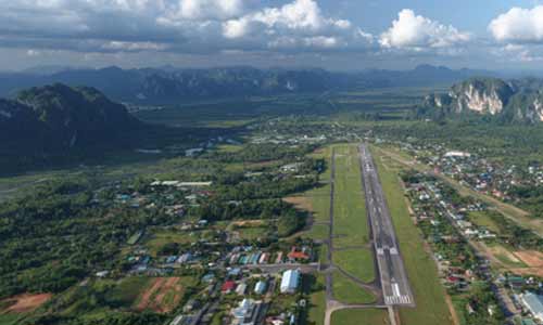 Krabi Airport from above